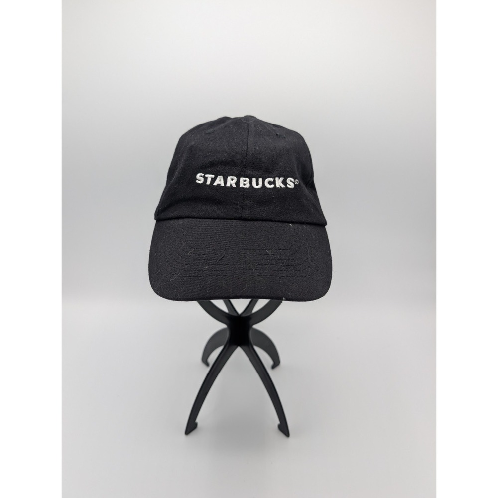 Starbucks Coffee Employee Black Cotton Strapback Baseball Cap Hat